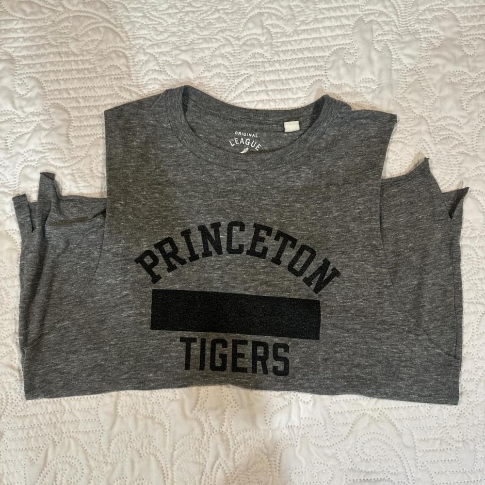 Princeton Tigers Upcycled‎ gray tank top SMALL Preppy Indiesleaze - Picture 4 of 8